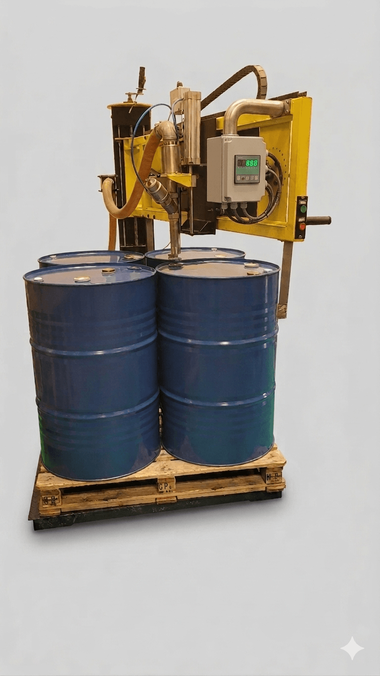 QDF-200 four-drum automatic filling machine